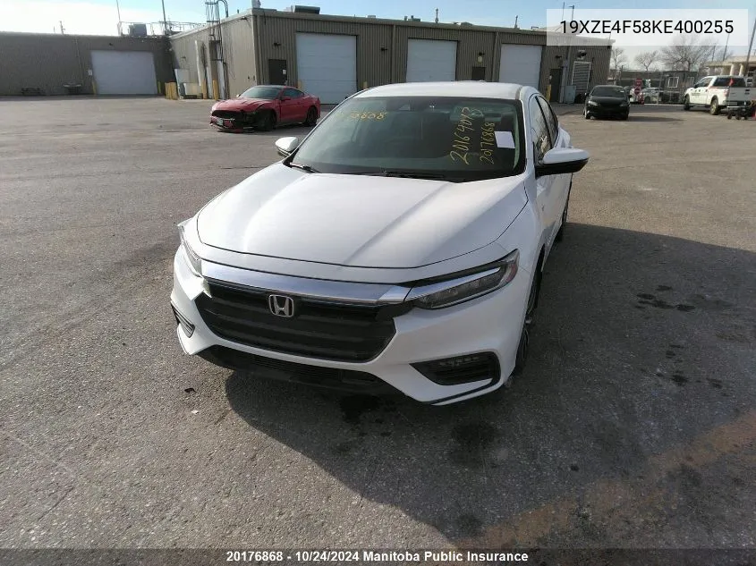 2019 Honda Insight Lx VIN: 19XZE4F58KE400255 Lot: 20176868