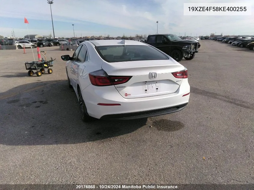 19XZE4F58KE400255 2019 Honda Insight Lx