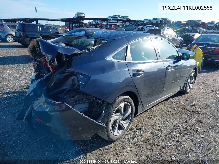 19XZE4F11KE002558 2019 Honda Insight Lx