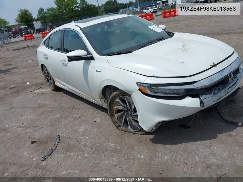 2019 Honda Insight Touring VIN: 19XZE4F98KE013563 Lot: 40073399