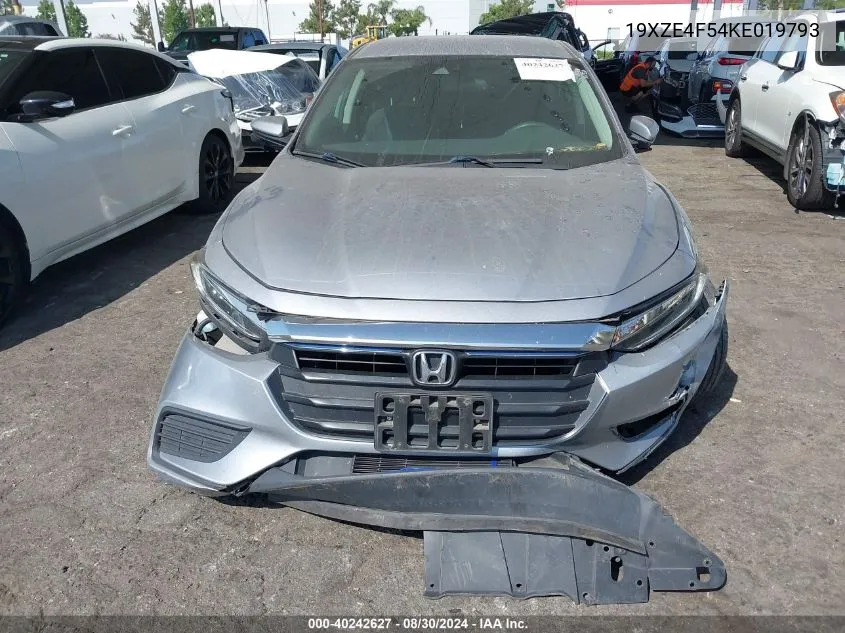 19XZE4F54KE019793 2019 Honda Insight Ex