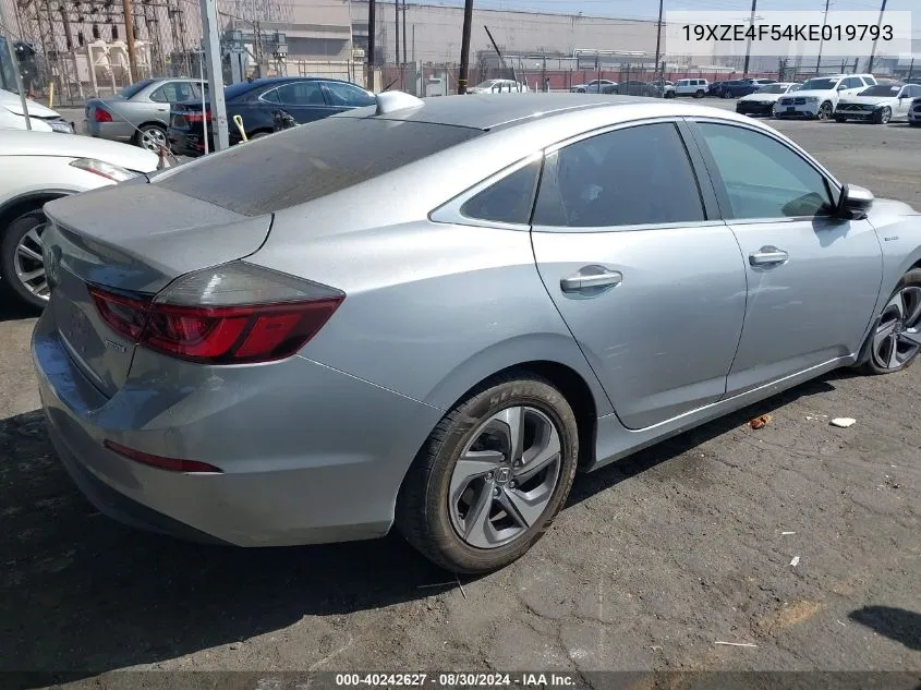 19XZE4F54KE019793 2019 Honda Insight Ex