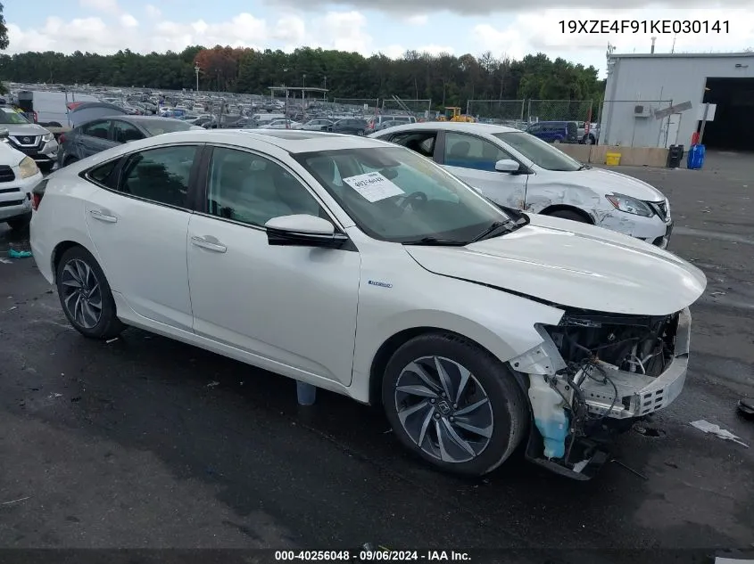 2019 Honda Insight Touring VIN: 19XZE4F91KE030141 Lot: 40256048