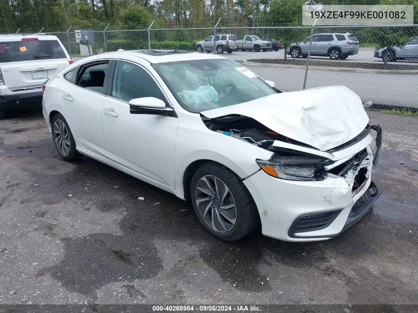 2019 Honda Insight Touring VIN: 19XZE4F99KE001082 Lot: 40268984