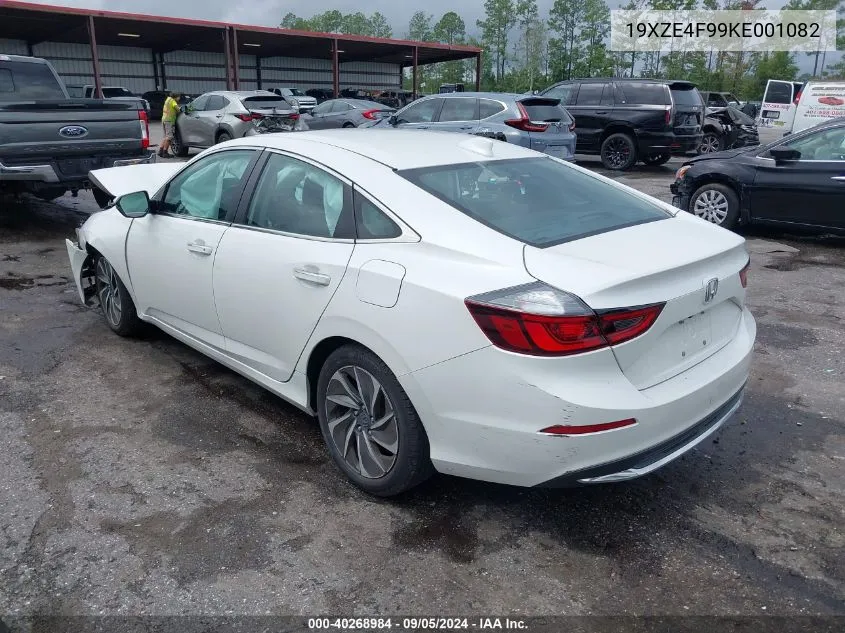 2019 Honda Insight Touring VIN: 19XZE4F99KE001082 Lot: 40268984