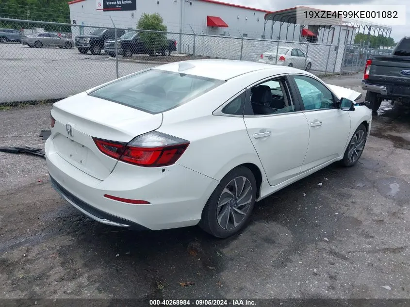 2019 Honda Insight Touring VIN: 19XZE4F99KE001082 Lot: 40268984