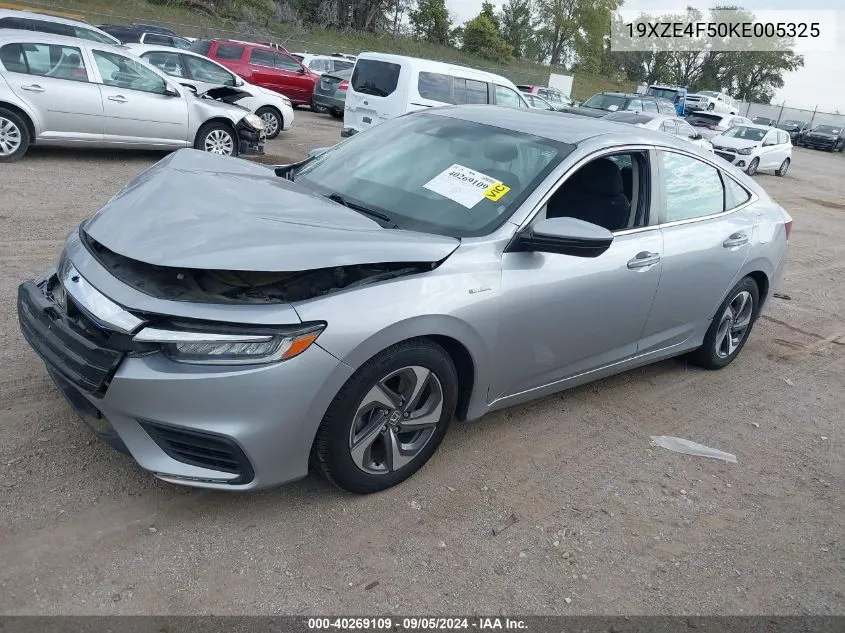 2019 Honda Insight Ex VIN: 19XZE4F50KE005325 Lot: 40269109