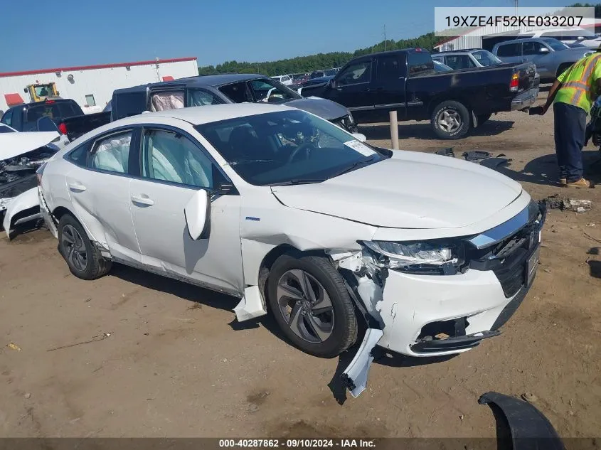 19XZE4F52KE033207 2019 Honda Insight Ex