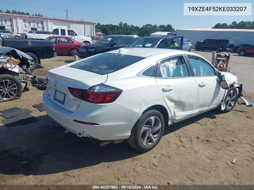 19XZE4F52KE033207 2019 Honda Insight Ex