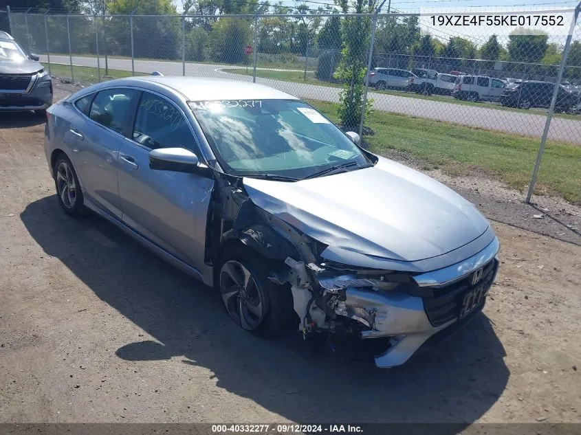 2019 Honda Insight Ex VIN: 19XZE4F55KE017552 Lot: 40332277