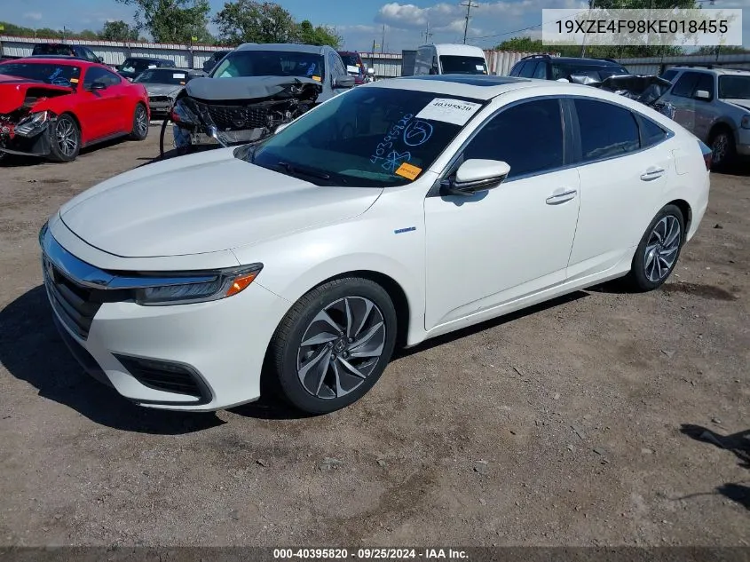 2019 Honda Insight Touring VIN: 19XZE4F98KE018455 Lot: 40395820