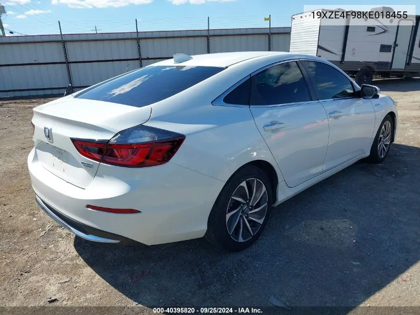 2019 Honda Insight Touring VIN: 19XZE4F98KE018455 Lot: 40395820