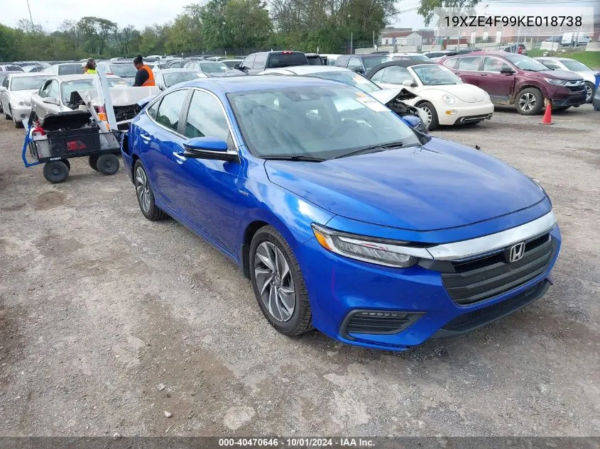 2019 Honda Insight Touring VIN: 19XZE4F99KE018738 Lot: 40470646