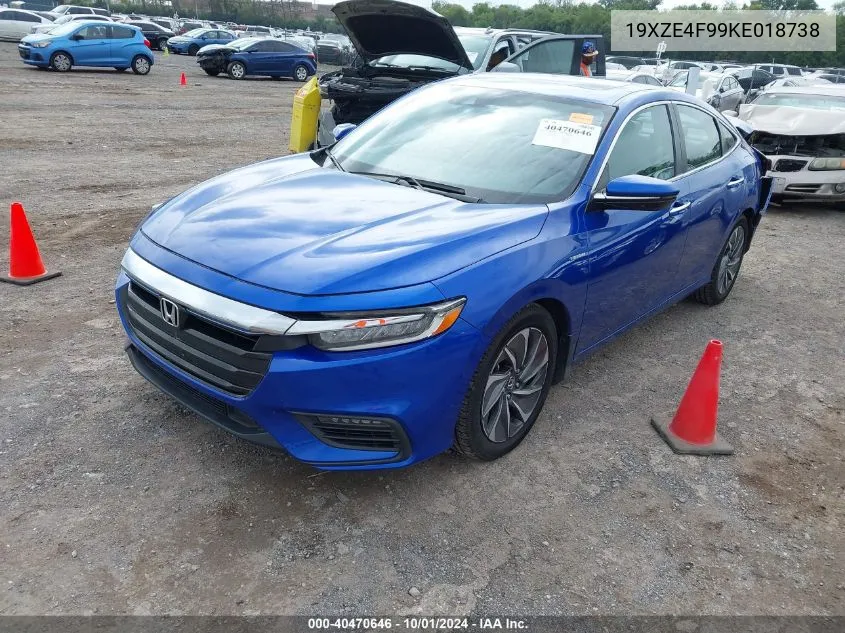 2019 Honda Insight Touring VIN: 19XZE4F99KE018738 Lot: 40470646