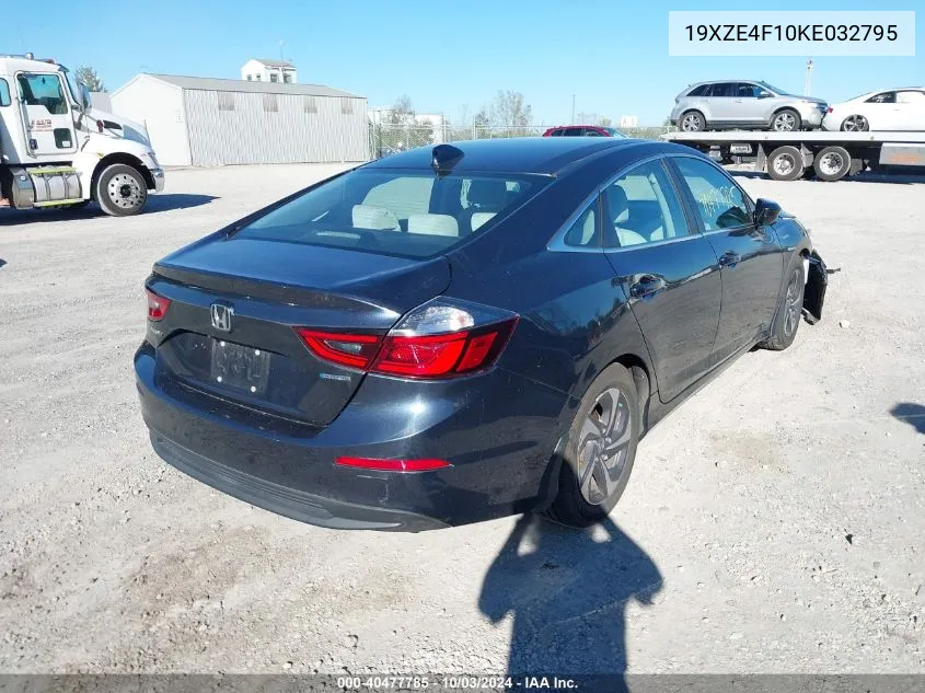 2019 Honda Insight Lx VIN: 19XZE4F10KE032795 Lot: 40477785