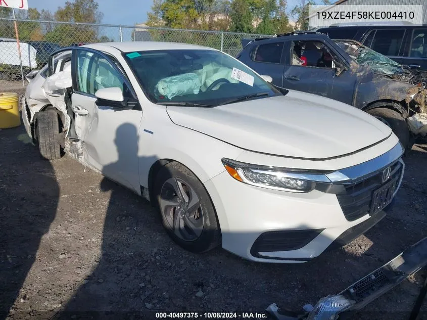 2019 Honda Insight Ex VIN: 19XZE4F58KE004410 Lot: 40497375