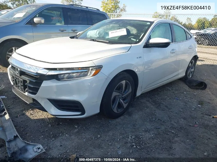 2019 Honda Insight Ex VIN: 19XZE4F58KE004410 Lot: 40497375