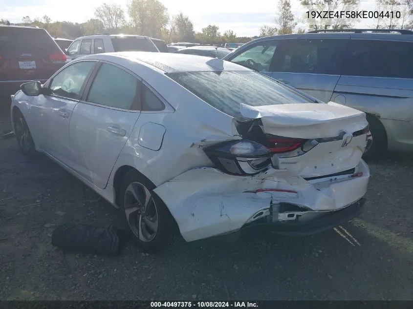 2019 Honda Insight Ex VIN: 19XZE4F58KE004410 Lot: 40497375