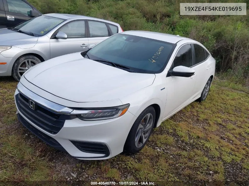 2019 Honda Insight Ex VIN: 19XZE4F54KE019695 Lot: 40540770