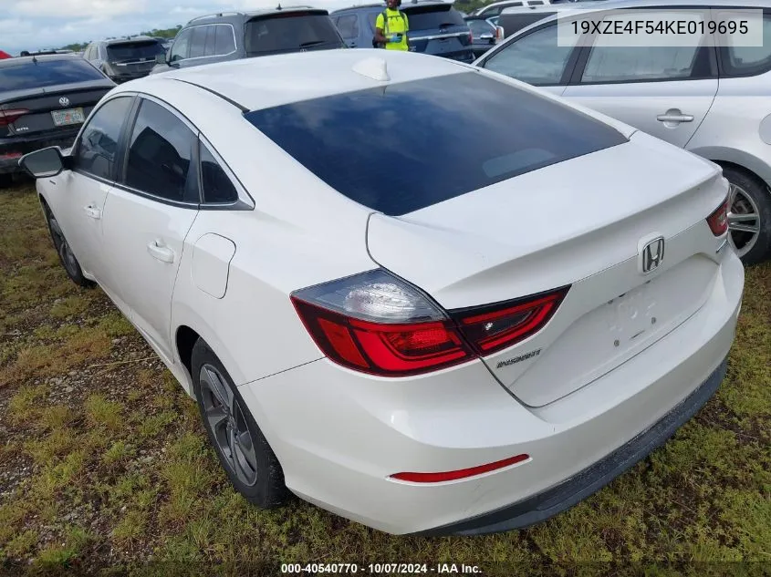 2019 Honda Insight Ex VIN: 19XZE4F54KE019695 Lot: 40540770