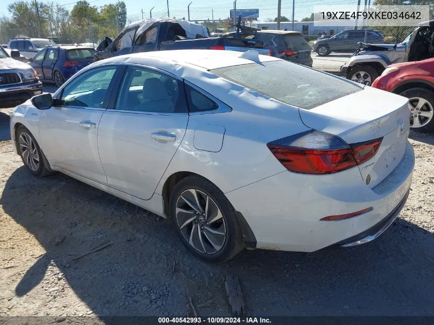 2019 Honda Insight Touring VIN: 19XZE4F9XKE034642 Lot: 40542993