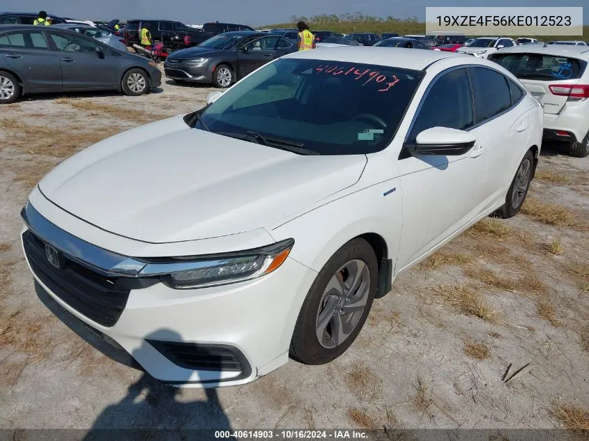 2019 Honda Insight Ex VIN: 19XZE4F56KE012523 Lot: 40614903