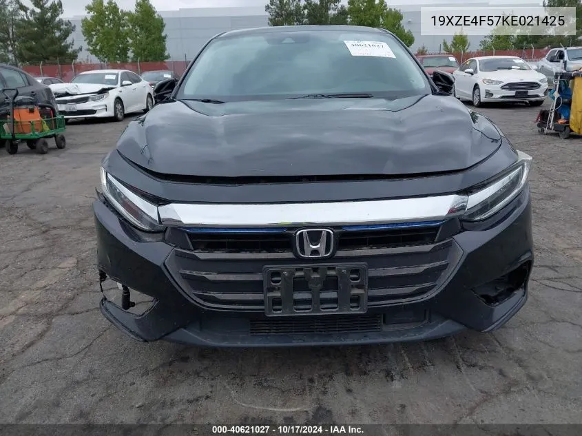 2019 Honda Insight Ex VIN: 19XZE4F57KE021425 Lot: 40621027