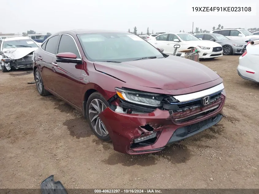 2019 Honda Insight Touring VIN: 19XZE4F91KE023108 Lot: 40623297