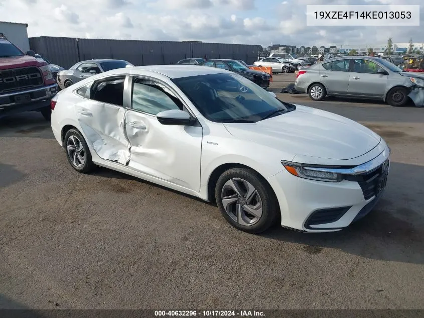 2019 Honda Insight Lx VIN: 19XZE4F14KE013053 Lot: 40632296