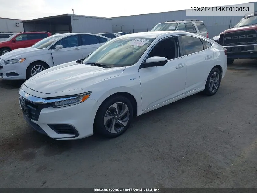 2019 Honda Insight Lx VIN: 19XZE4F14KE013053 Lot: 40632296