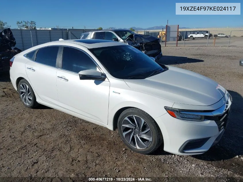 2019 Honda Insight Touring VIN: 19XZE4F97KE024117 Lot: 40677219