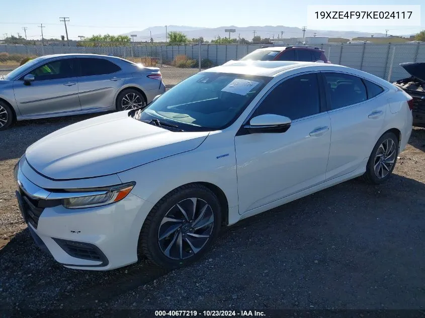 2019 Honda Insight Touring VIN: 19XZE4F97KE024117 Lot: 40677219