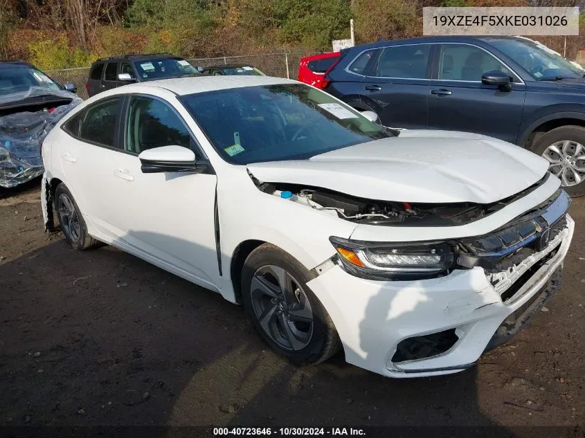 2019 Honda Insight Ex VIN: 19XZE4F5XKE031026 Lot: 40723646