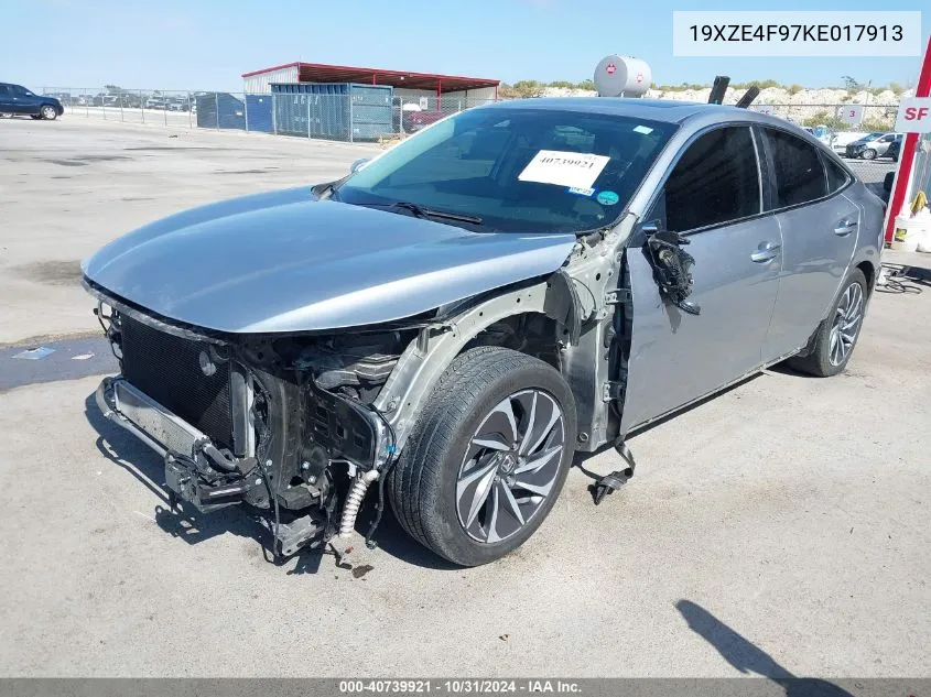 2019 Honda Insight Touring VIN: 19XZE4F97KE017913 Lot: 40739921