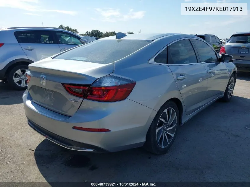 2019 Honda Insight Touring VIN: 19XZE4F97KE017913 Lot: 40739921