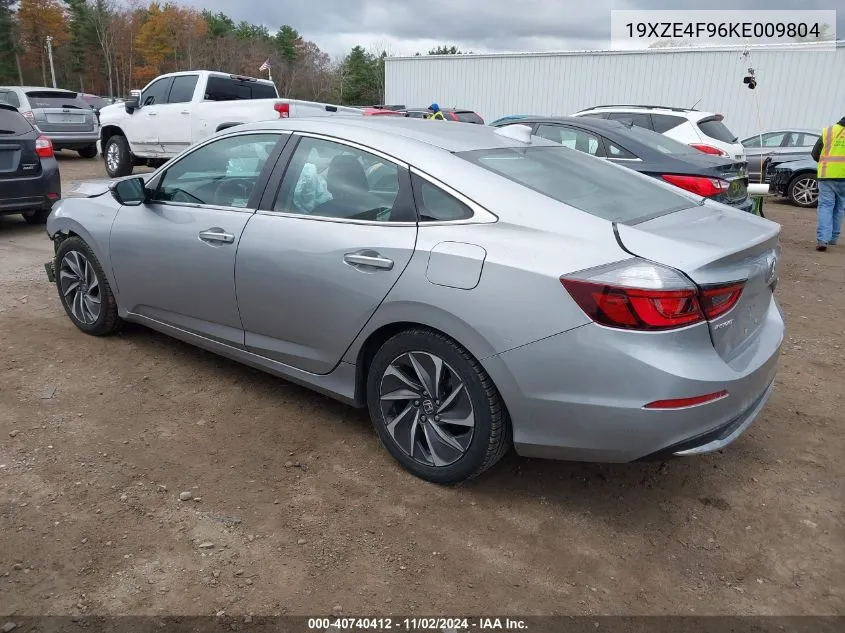 2019 Honda Insight Touring VIN: 19XZE4F96KE009804 Lot: 40740412