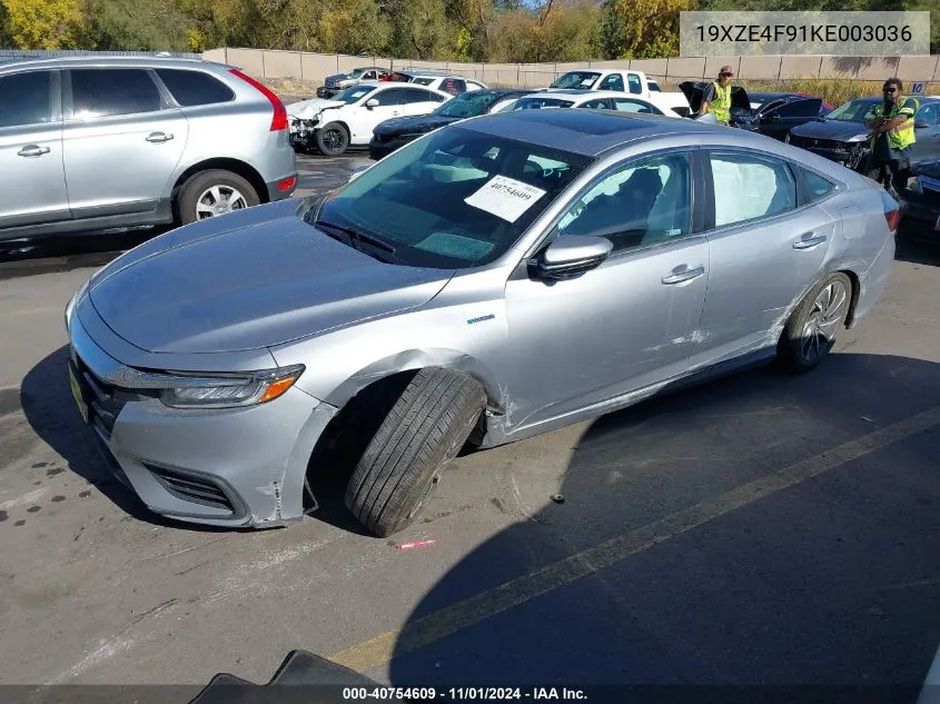 2019 Honda Insight Touring VIN: 19XZE4F91KE003036 Lot: 40754609