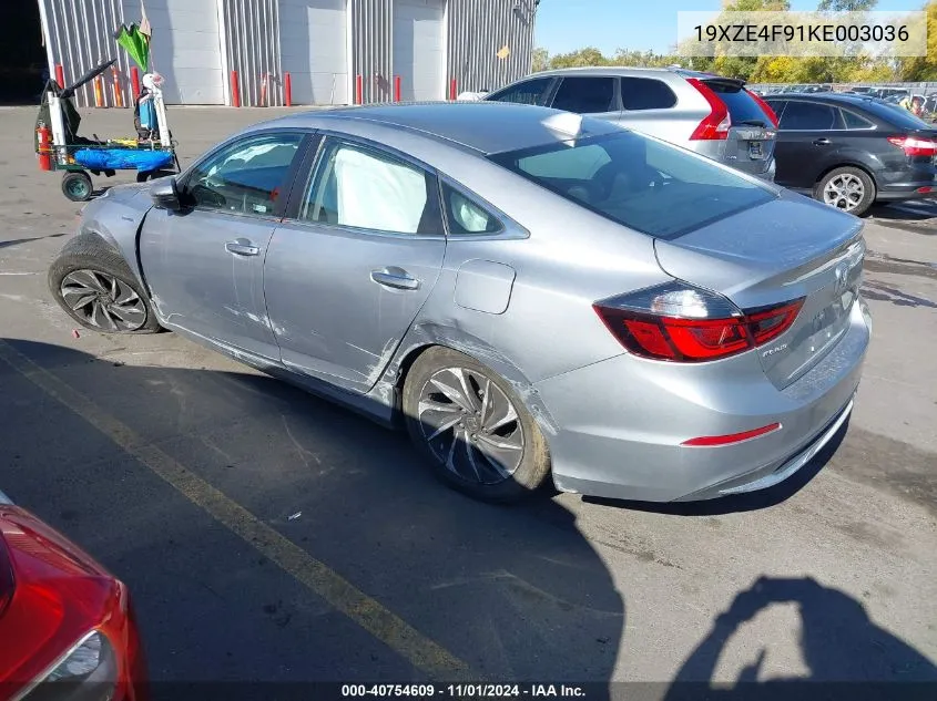 2019 Honda Insight Touring VIN: 19XZE4F91KE003036 Lot: 40754609