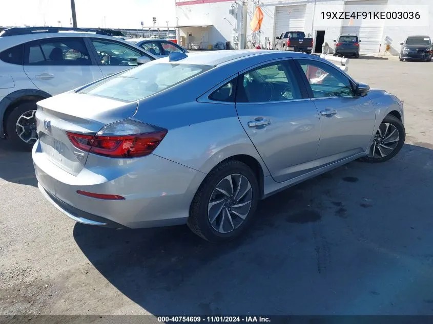 2019 Honda Insight Touring VIN: 19XZE4F91KE003036 Lot: 40754609