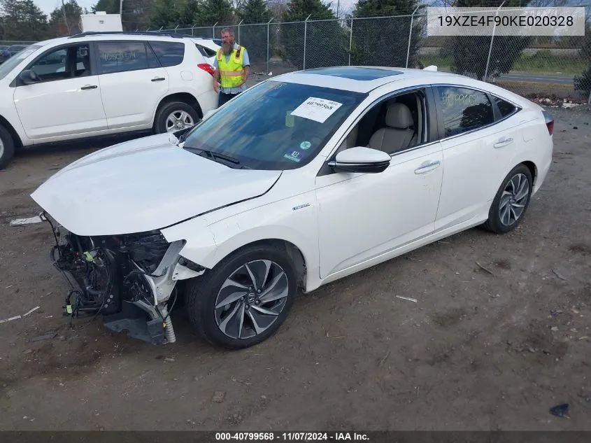 2019 Honda Insight Touring VIN: 19XZE4F90KE020328 Lot: 40799568