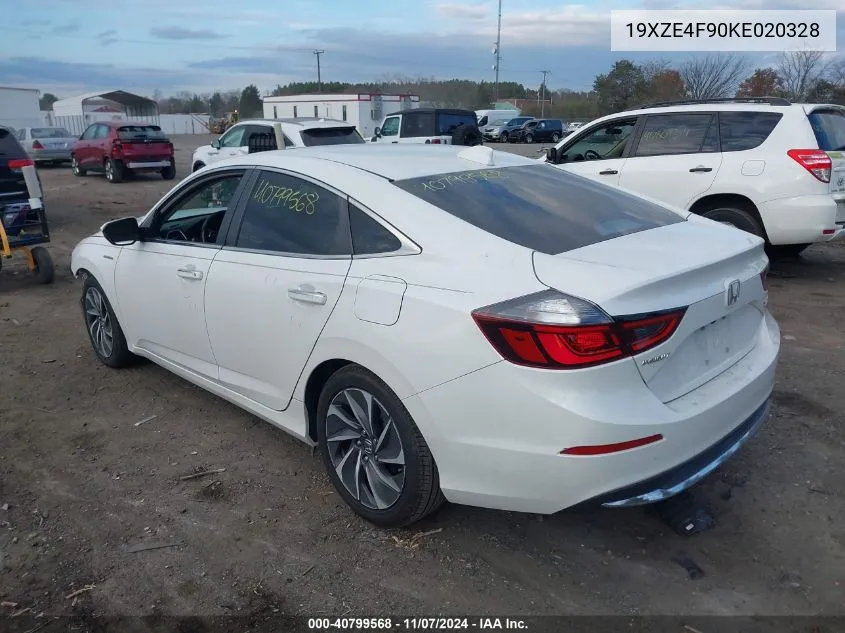 2019 Honda Insight Touring VIN: 19XZE4F90KE020328 Lot: 40799568