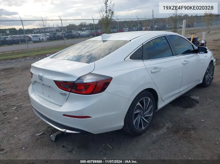 2019 Honda Insight Touring VIN: 19XZE4F90KE020328 Lot: 40799568