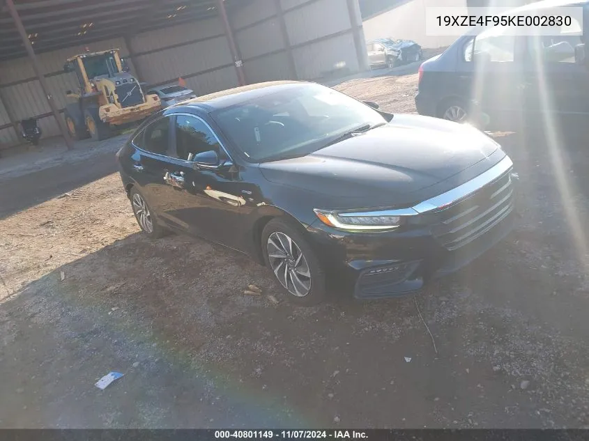 2019 Honda Insight Touring VIN: 19XZE4F95KE002830 Lot: 40801149