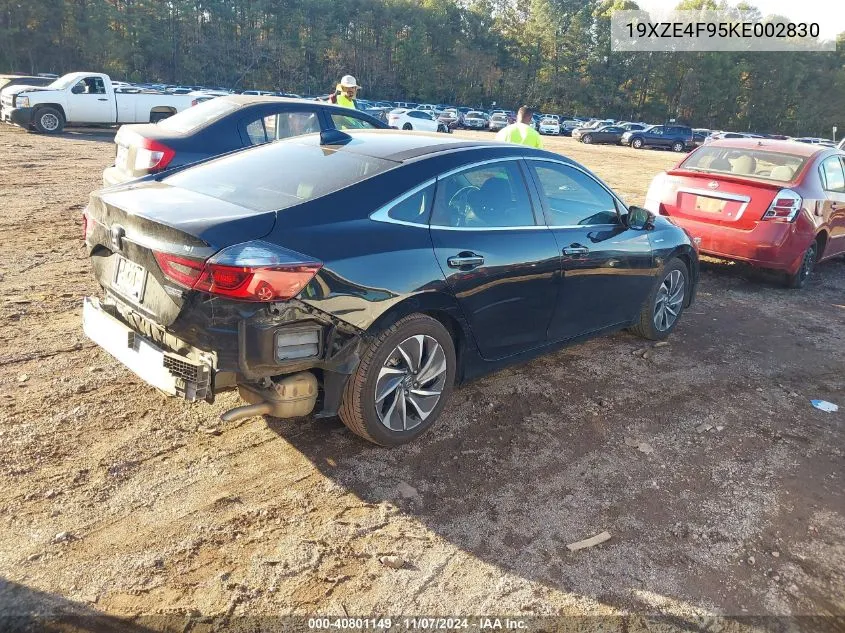 2019 Honda Insight Touring VIN: 19XZE4F95KE002830 Lot: 40801149