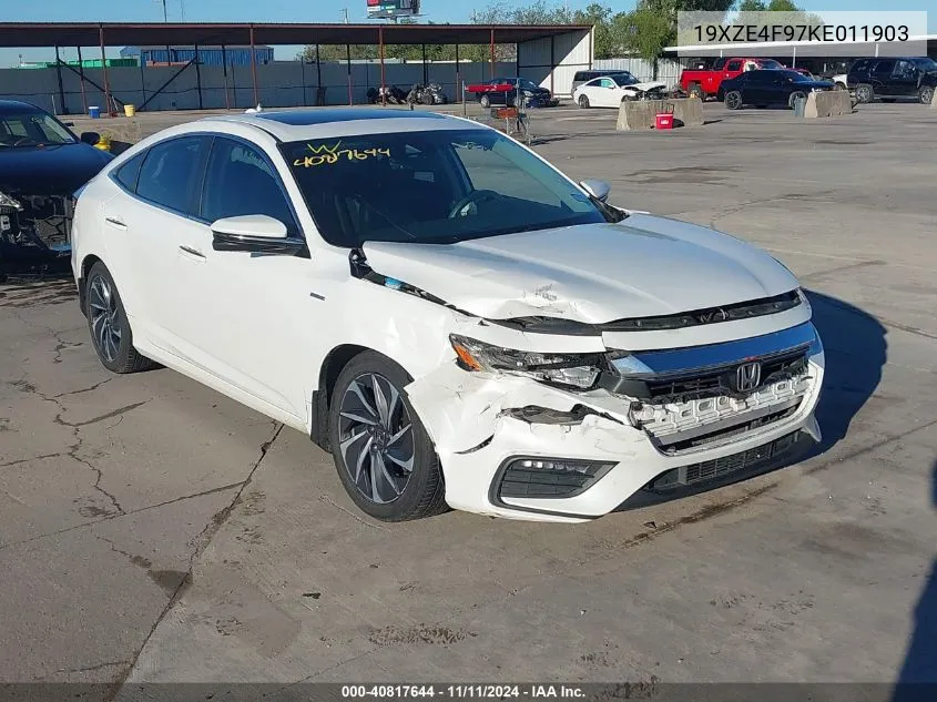 2019 Honda Insight Touring VIN: 19XZE4F97KE011903 Lot: 40817644