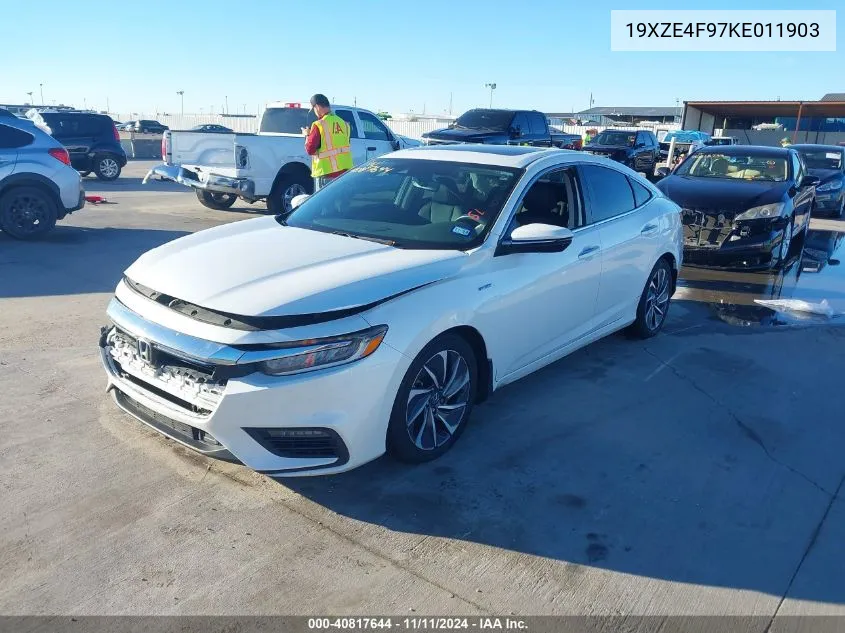 2019 Honda Insight Touring VIN: 19XZE4F97KE011903 Lot: 40817644