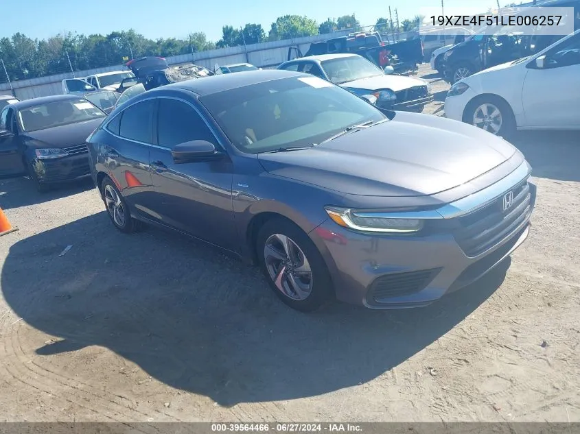 2020 Honda Insight Ex VIN: 19XZE4F51LE006257 Lot: 39564466