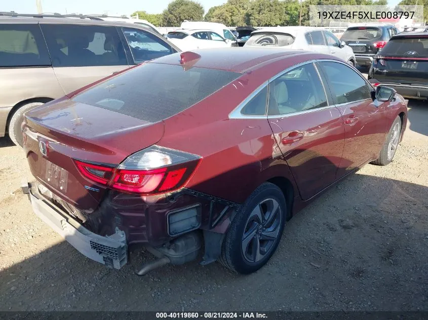 19XZE4F5XLE008797 2020 Honda Insight Ex