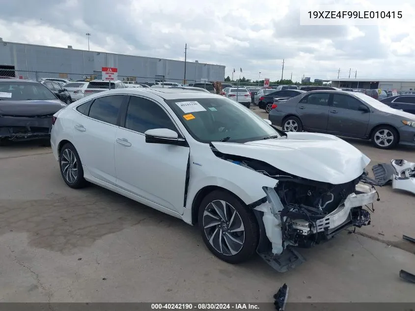 2020 Honda Insight Touring VIN: 19XZE4F99LE010415 Lot: 40242190