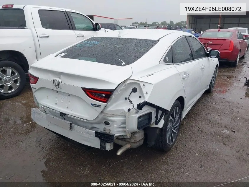 2020 Honda Insight Touring VIN: 19XZE4F96LE008072 Lot: 40256021